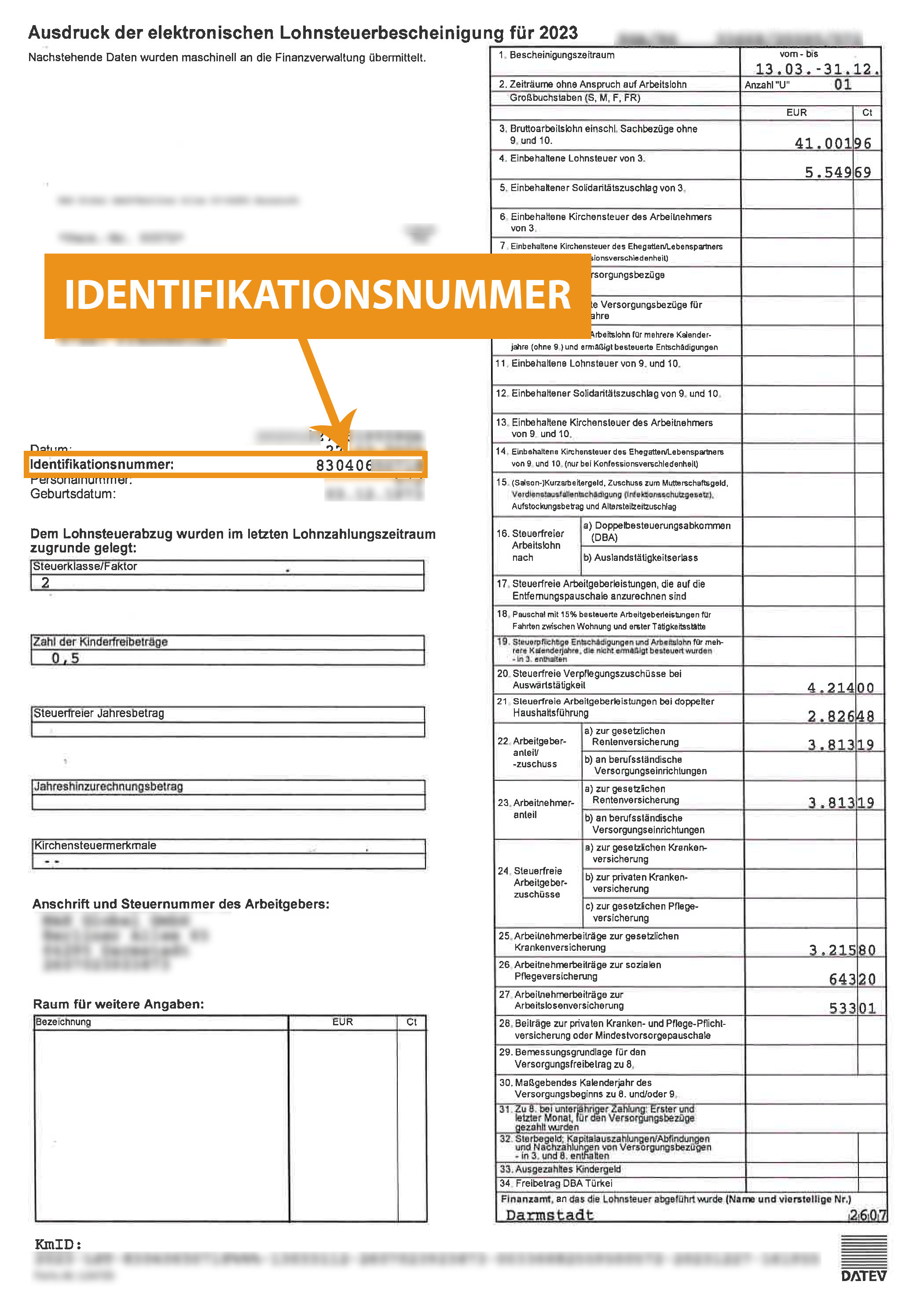 Refund your overpaid taxes from Germany - Identifikationsnummer