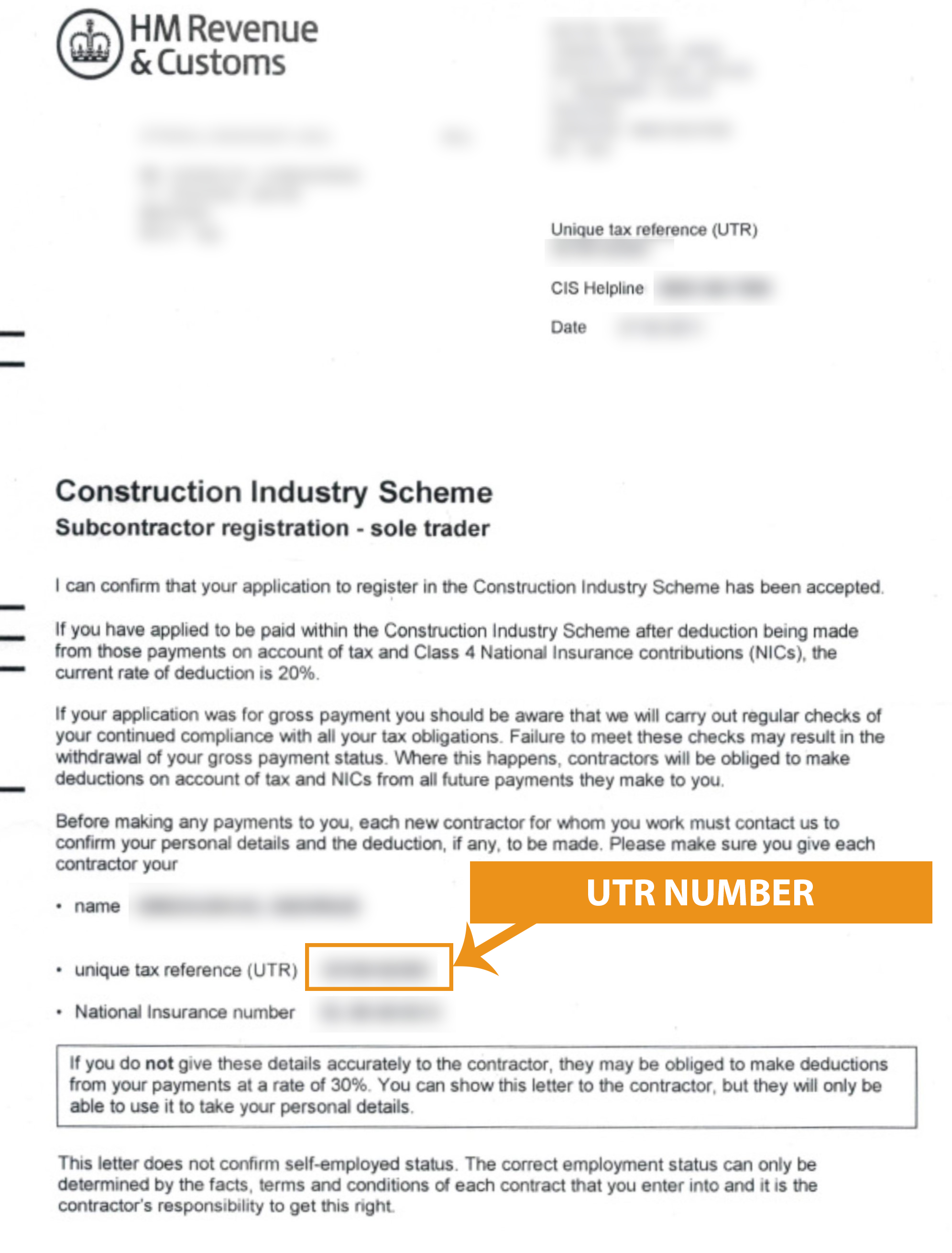 Refund your overpaid taxes from United Kingdom - UTR number