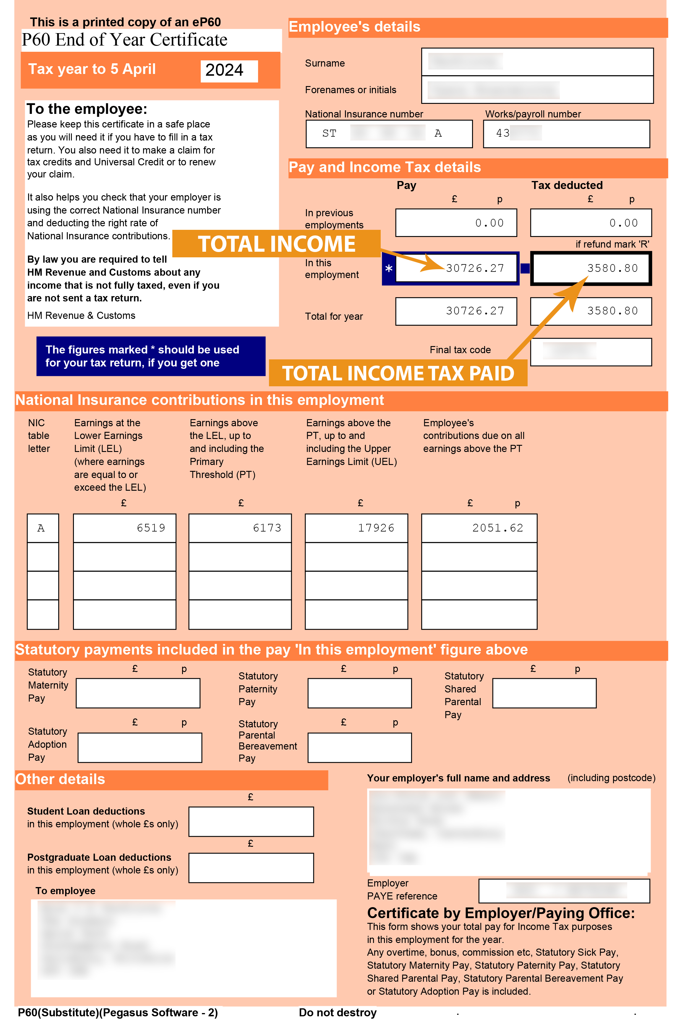 Refund your overpaid taxes from United Kingdom - P60
