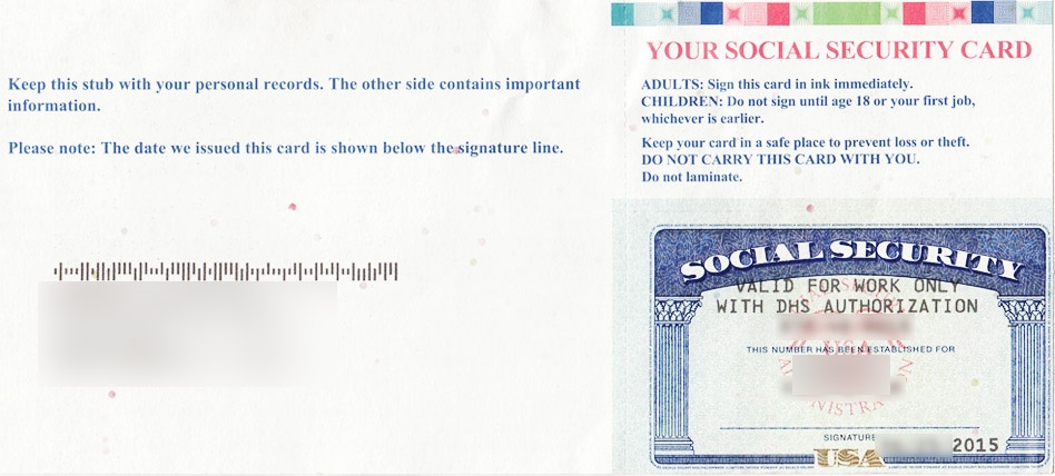 Refund your overpaid taxes from USA - Social Security Card